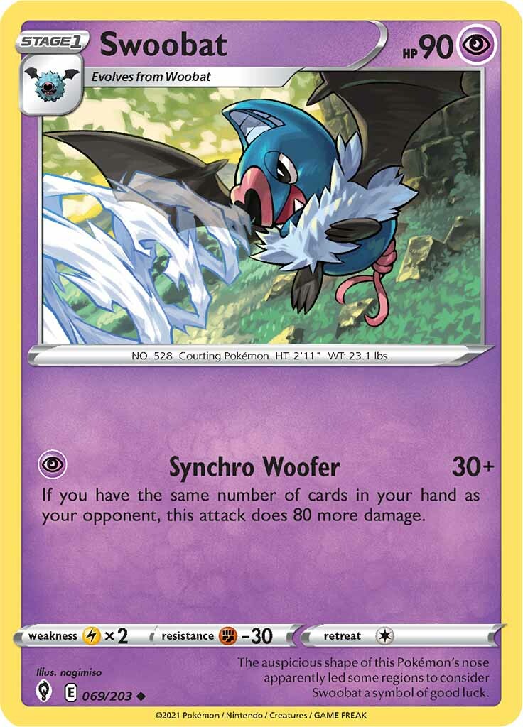 Swoobat (069/203) [Sword & Shield: Evolving Skies] | Nerdhalla Games