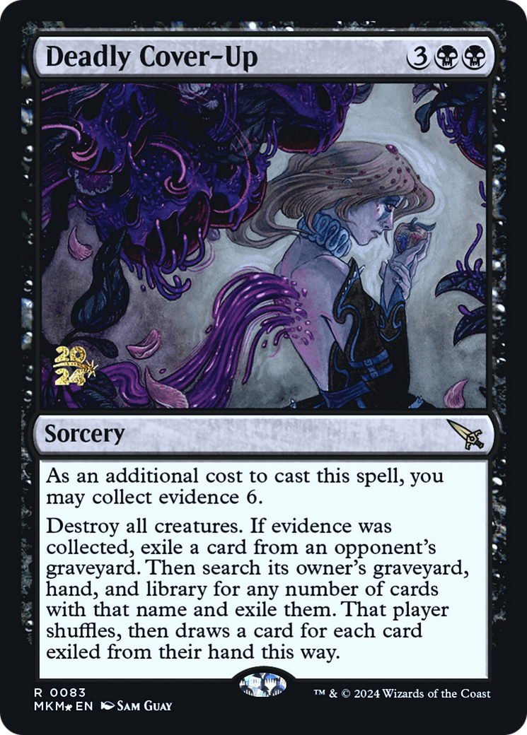 Deadly Cover-Up [Murders at Karlov Manor Prerelease Promos] | Nerdhalla Games