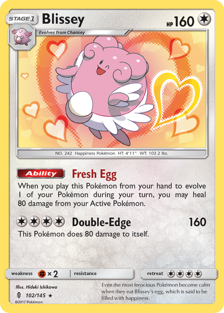 Blissey (102/145) [Sun & Moon: Guardians Rising] | Nerdhalla Games