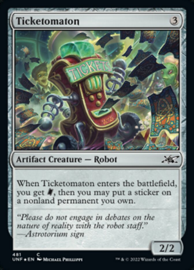 Ticketomaton (Galaxy Foil) [Unfinity] | Nerdhalla Games