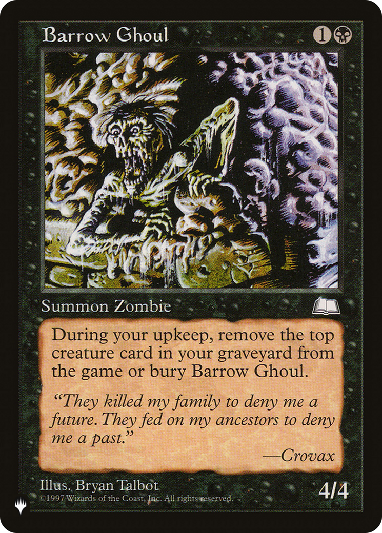 Barrow Ghoul [The List] | Nerdhalla Games