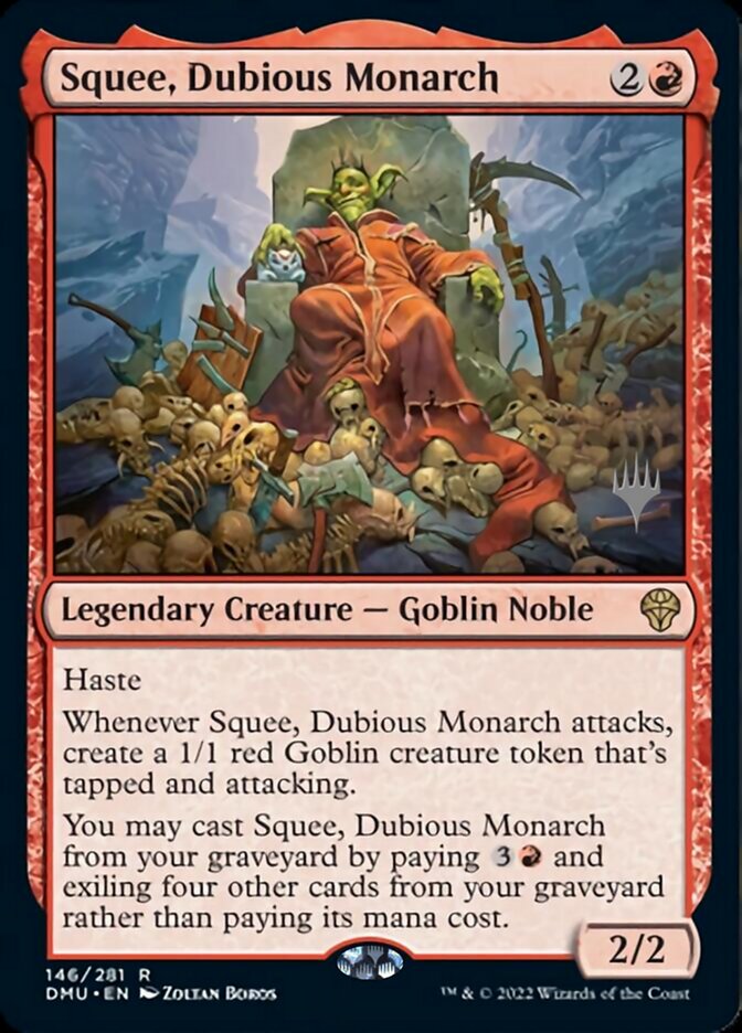 Squee, Dubious Monarch (Promo Pack) [Dominaria United Promos] | Nerdhalla Games