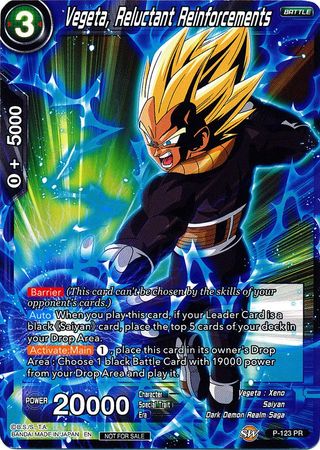 Vegeta, Reluctant Reinforcements (Power Booster) (P-123) [Promotion Cards] | Nerdhalla Games