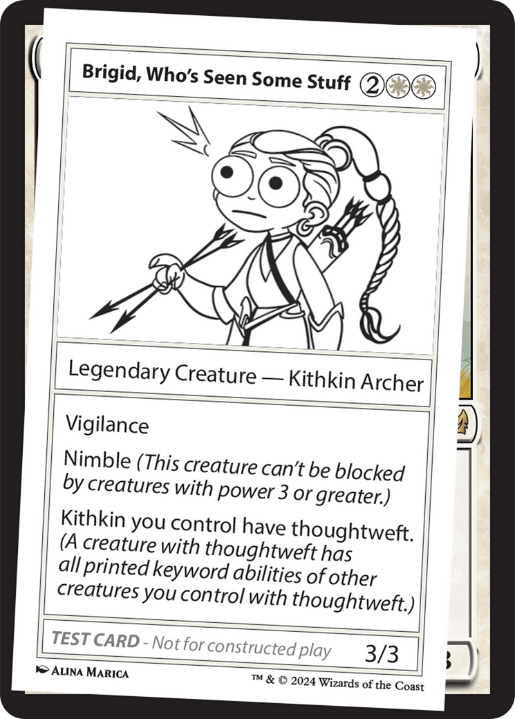 Brigid, Who's Seen Some Stuff [Mystery Booster 2 Playtest Cards] | Nerdhalla Games