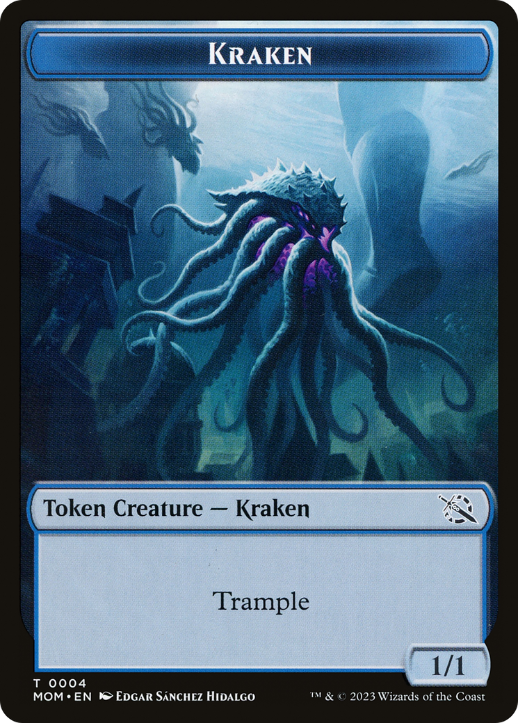 Soldier // Kraken Double-Sided Token [March of the Machine Tokens] | Nerdhalla Games