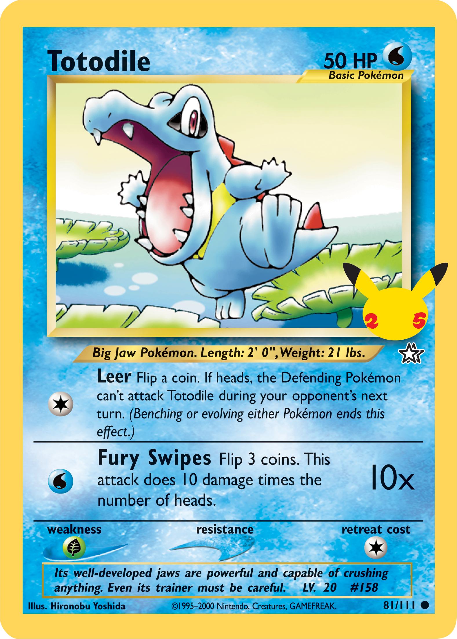 Totodile (81/111) (Jumbo Card) [First Partner Pack] | Nerdhalla Games