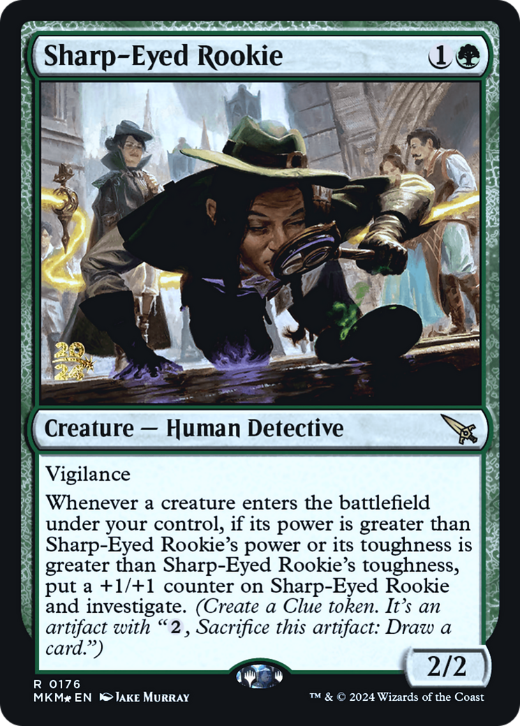 Sharp-Eyed Rookie [Murders at Karlov Manor Prerelease Promos] | Nerdhalla Games