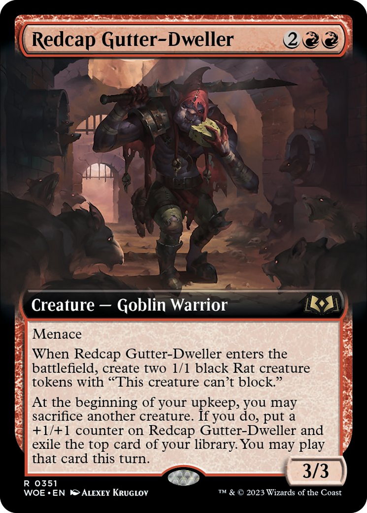 Redcap Gutter-Dweller (Extended Art) [Wilds of Eldraine] | Nerdhalla Games