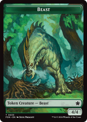 Dog // Beast (0033) Double-Sided Token [Foundations Tokens] | Nerdhalla Games