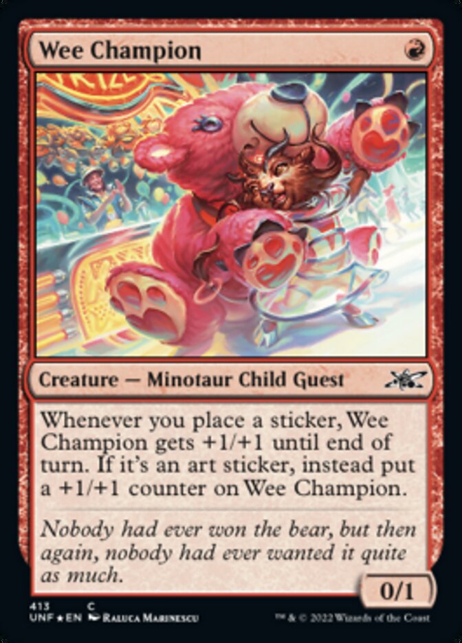 Wee Champion (Galaxy Foil) [Unfinity] | Nerdhalla Games