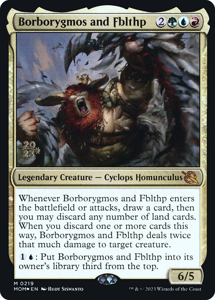 Borborygmos and Fblthp [March of the Machine Prerelease Promos] | Nerdhalla Games