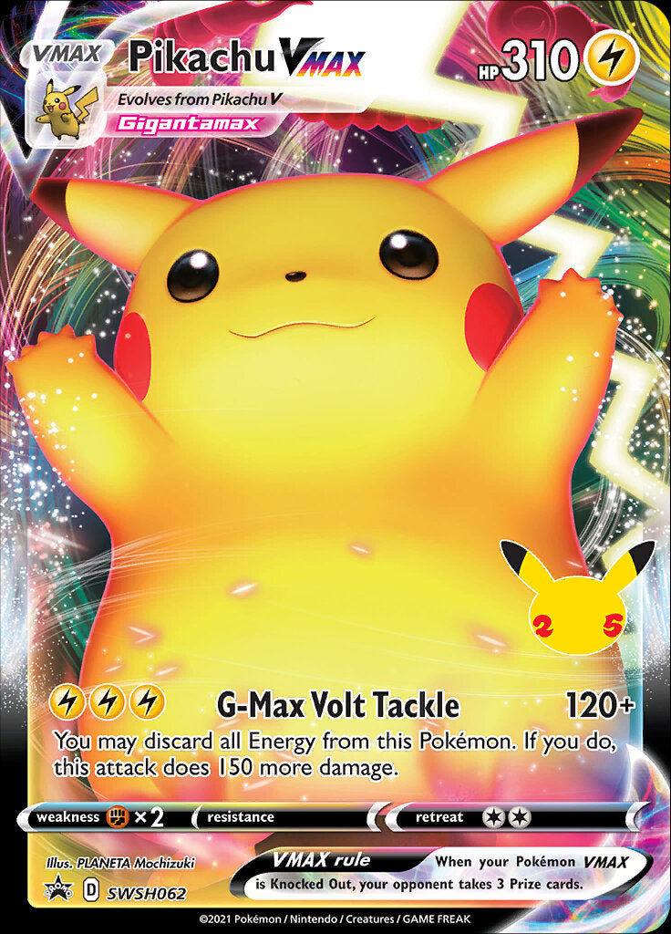 Pikachu VMAX (SWSH062) (Celebrations) [Sword & Shield: Black Star Promos] | Nerdhalla Games