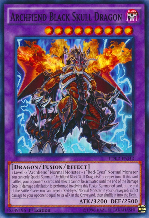 Archfiend Black Skull Dragon [LDK2-ENJ42] Common | Nerdhalla Games