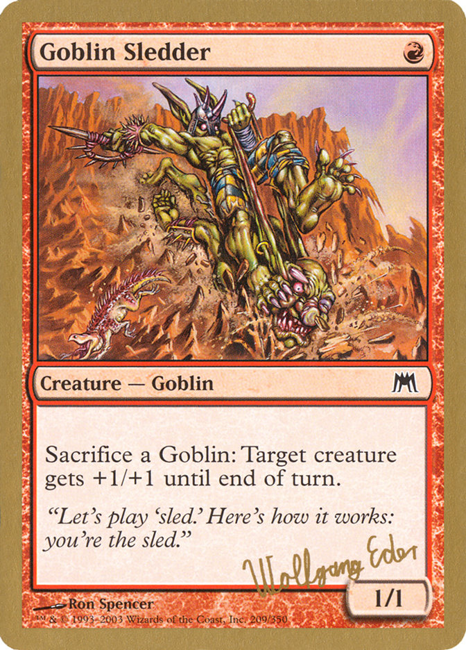 Goblin Sledder (Wolfgang Eder) [World Championship Decks 2003] | Nerdhalla Games