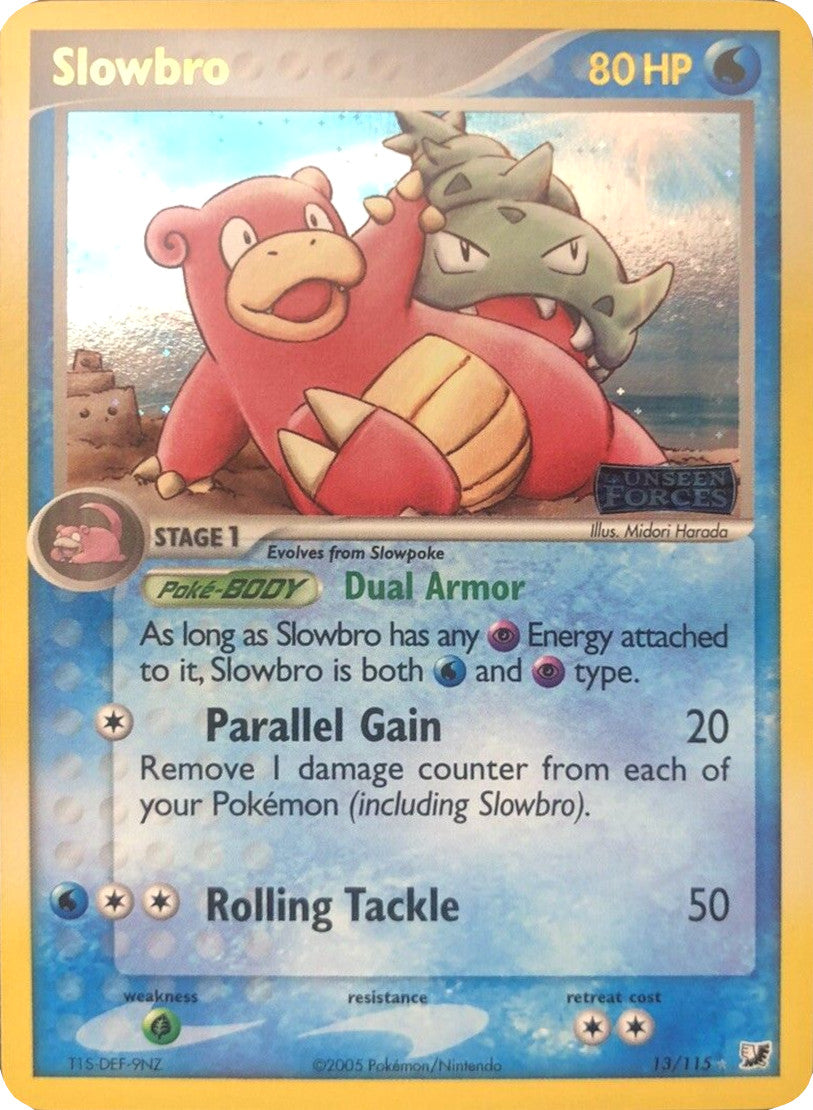 Slowbro (13/115) (Stamped) [EX: Unseen Forces] | Nerdhalla Games