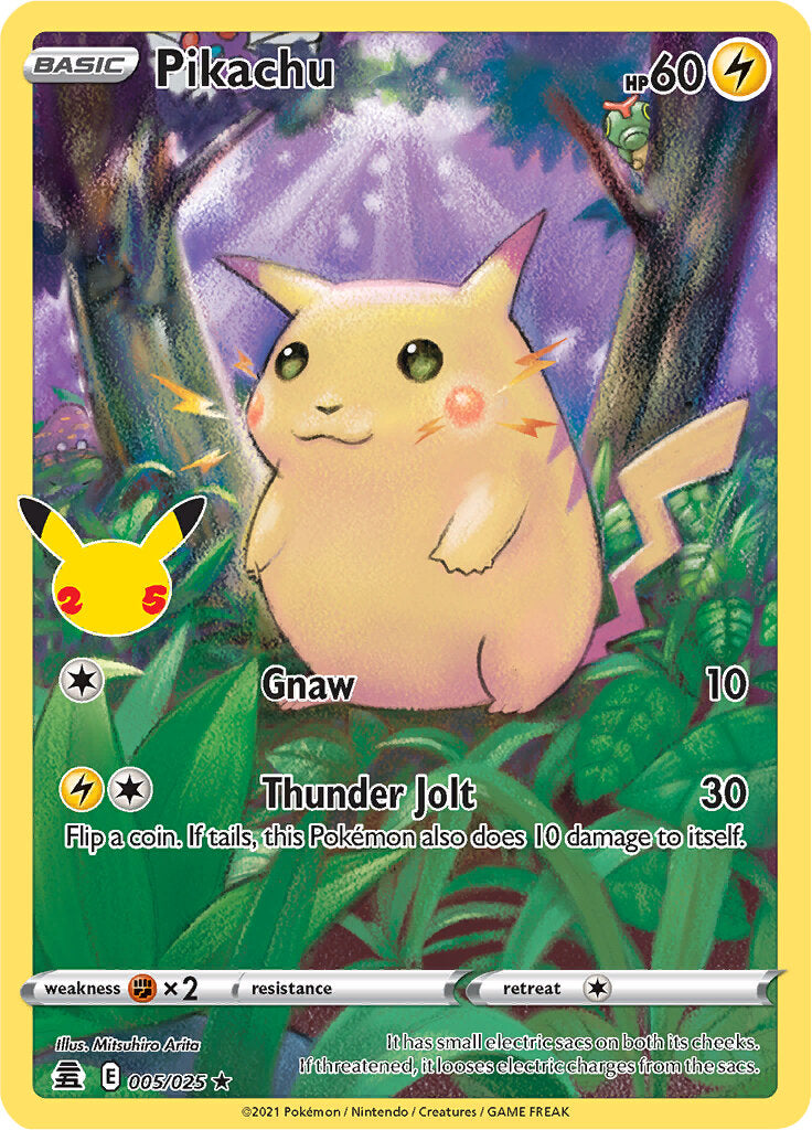 Pikachu (005/025) [Celebrations: 25th Anniversary] | Nerdhalla Games