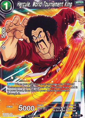 Hercule, World Tournament King (Power Booster) (P-161) [Promotion Cards] | Nerdhalla Games