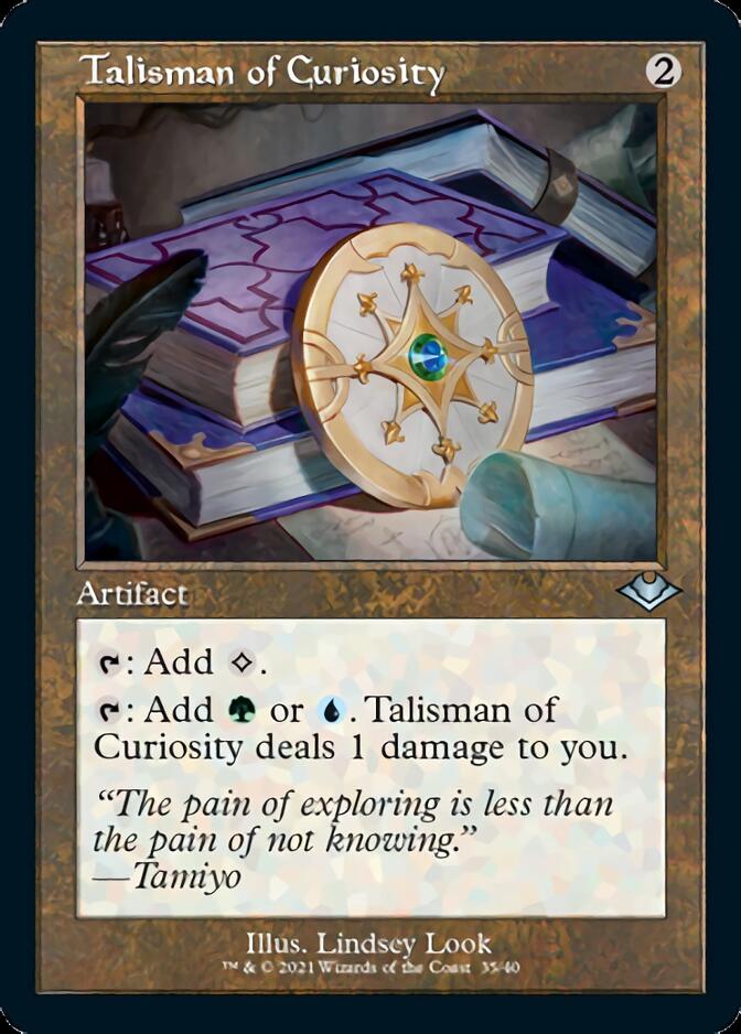 Talisman of Curiosity (Retro Foil Etched) [Modern Horizons] | Nerdhalla Games