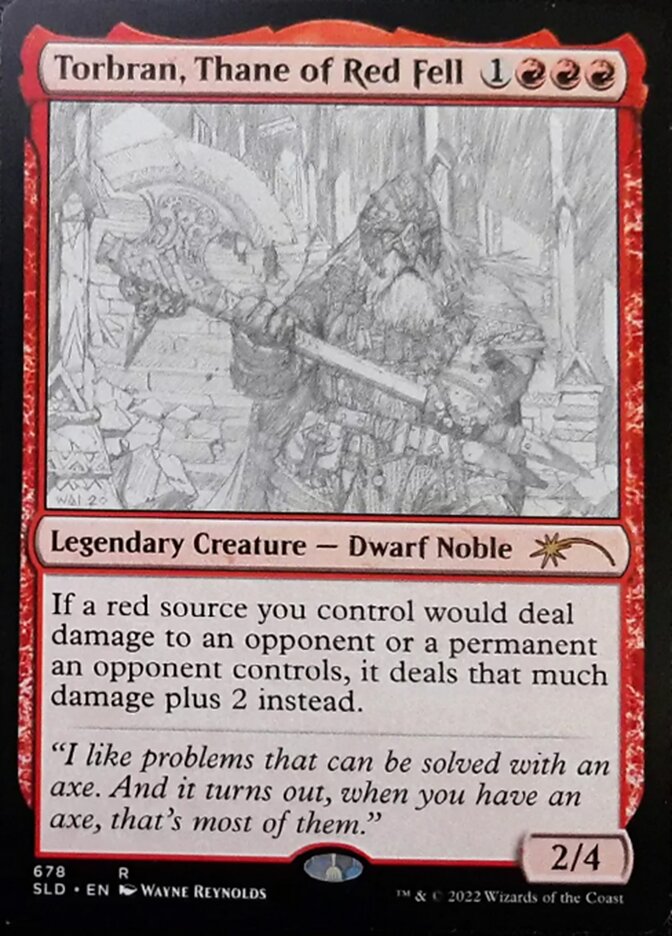 Torbran, Thane of Red Fell (Sketch) [Secret Lair Drop Promos] | Nerdhalla Games