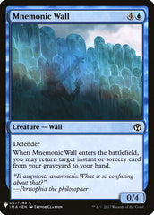 Mnemonic Wall [Mystery Booster] | Nerdhalla Games