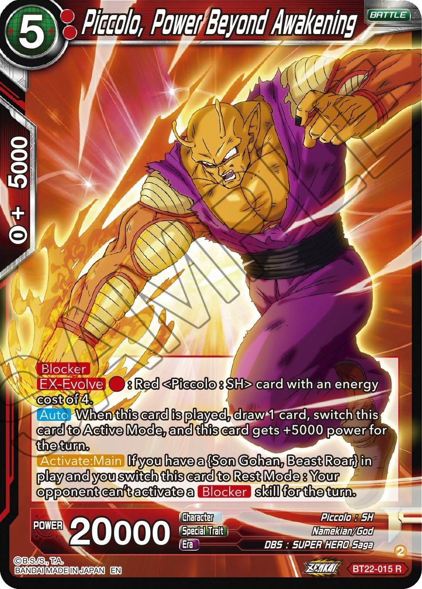 Piccolo, Power Beyond Awakening (BT22-015) [Critical Blow] | Nerdhalla Games