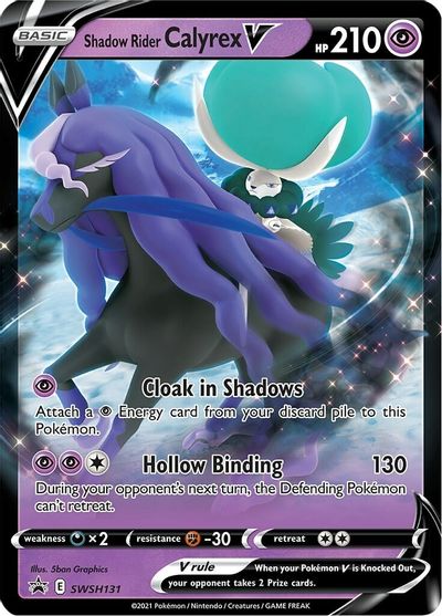 Shadow Rider Calyrex V (SWSH131) (Jumbo Card) [Sword & Shield: Black Star Promos] | Nerdhalla Games