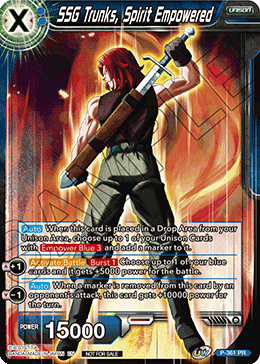 SSG Trunks, Spirit Empowered (P-361) [Promotion Cards] | Nerdhalla Games