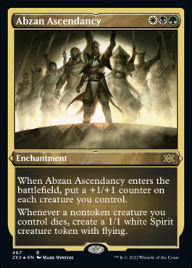 Abzan Ascendancy (Foil Etched) [Double Masters 2022] | Nerdhalla Games