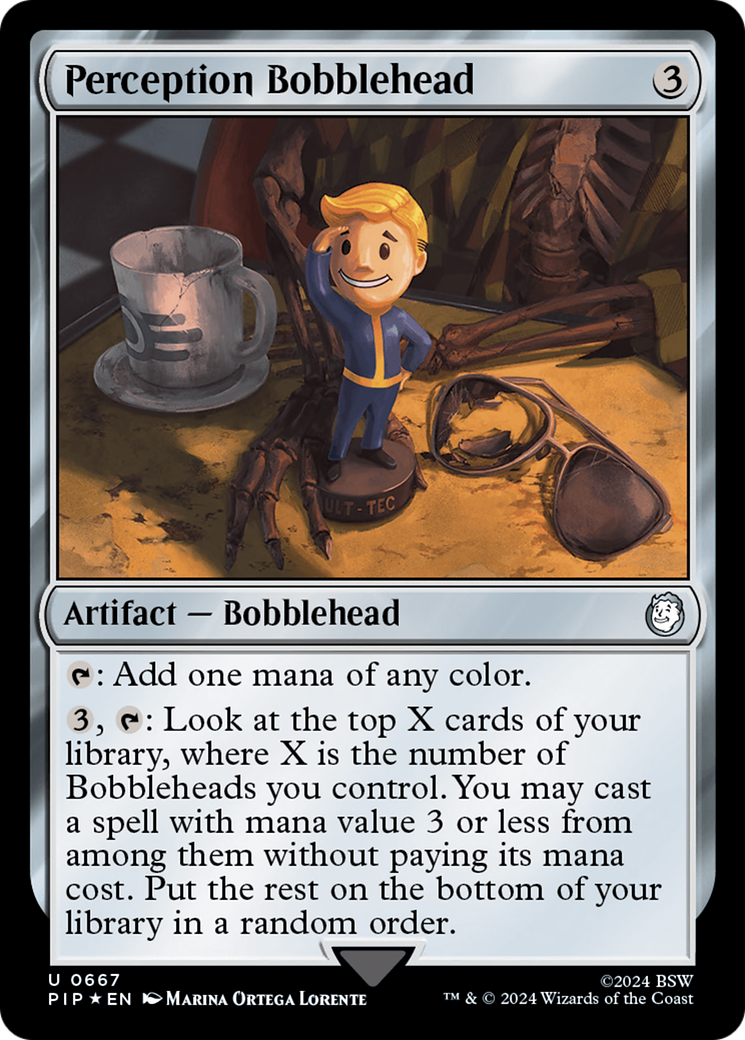 Perception Bobblehead (Surge Foil) [Fallout] | Nerdhalla Games