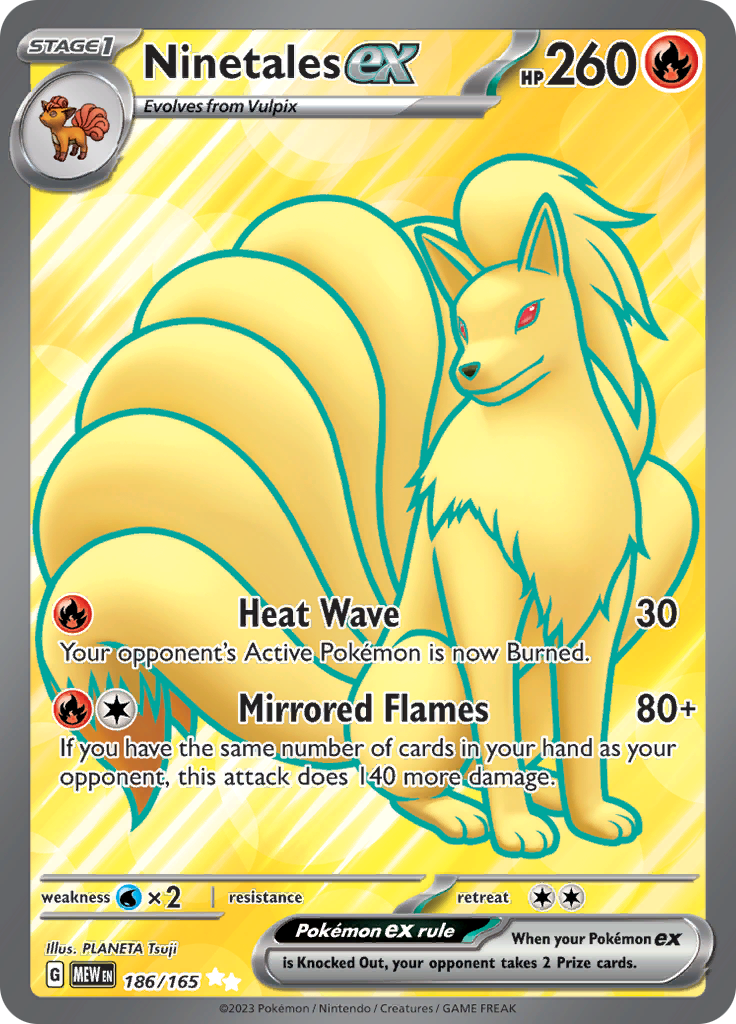 Ninetales ex (186/165) [Scarlet & Violet 151] | Nerdhalla Games