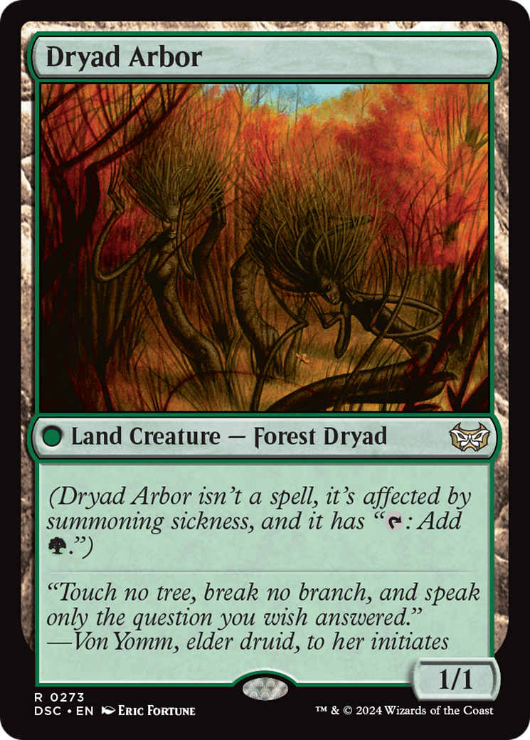 Dryad Arbor [Duskmourn: House of Horror Commander] | Nerdhalla Games