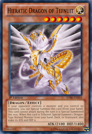 Hieratic Dragon of Tefnuit [SDBE-EN010] Common | Nerdhalla Games