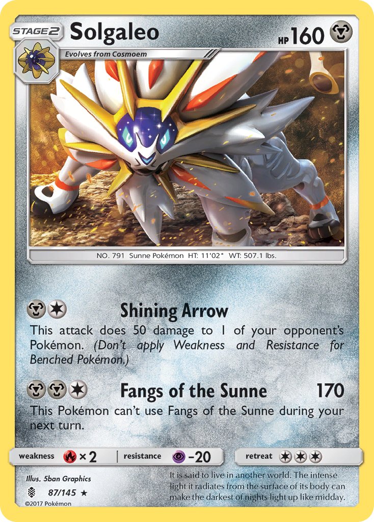 Solgaleo (87/145) (Theme Deck Exclusive) [Sun & Moon: Guardians Rising] | Nerdhalla Games