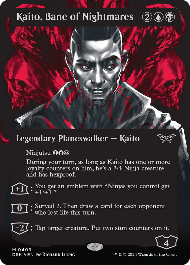 Kaito, Bane of Nightmares (Showcase) (Textured) [Duskmourn: House of Horror] | Nerdhalla Games