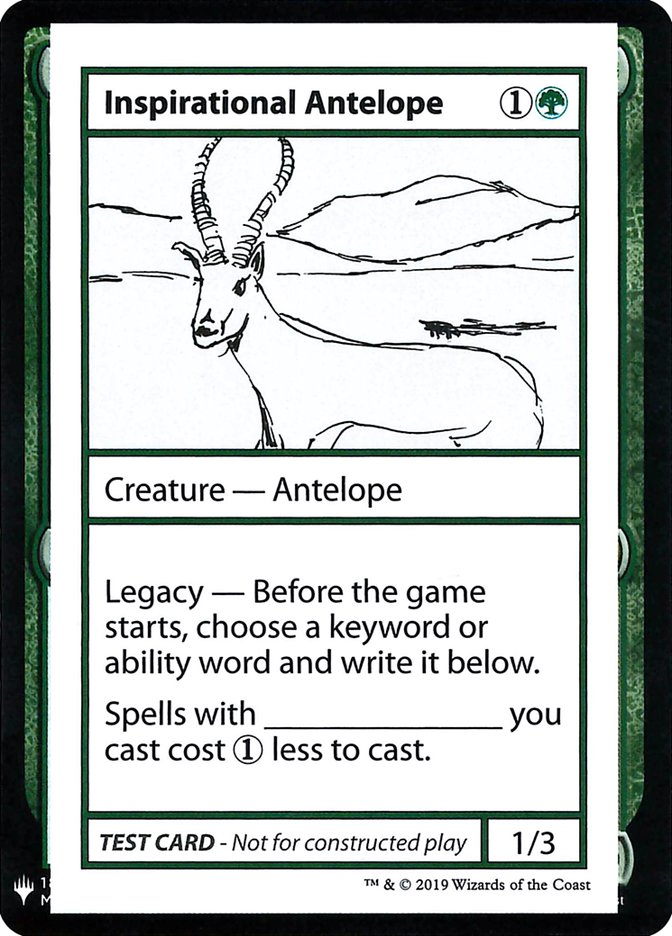 Inspirational Antelope [Mystery Booster Playtest Cards] | Nerdhalla Games