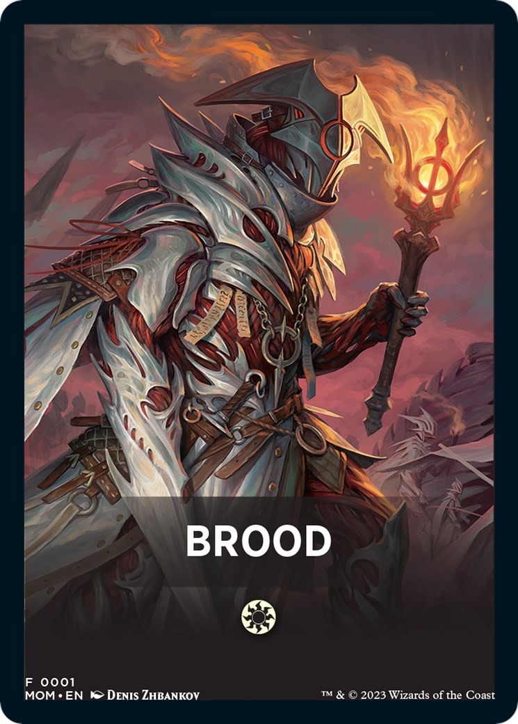 Brood Theme Card [March of the Machine Tokens] | Nerdhalla Games