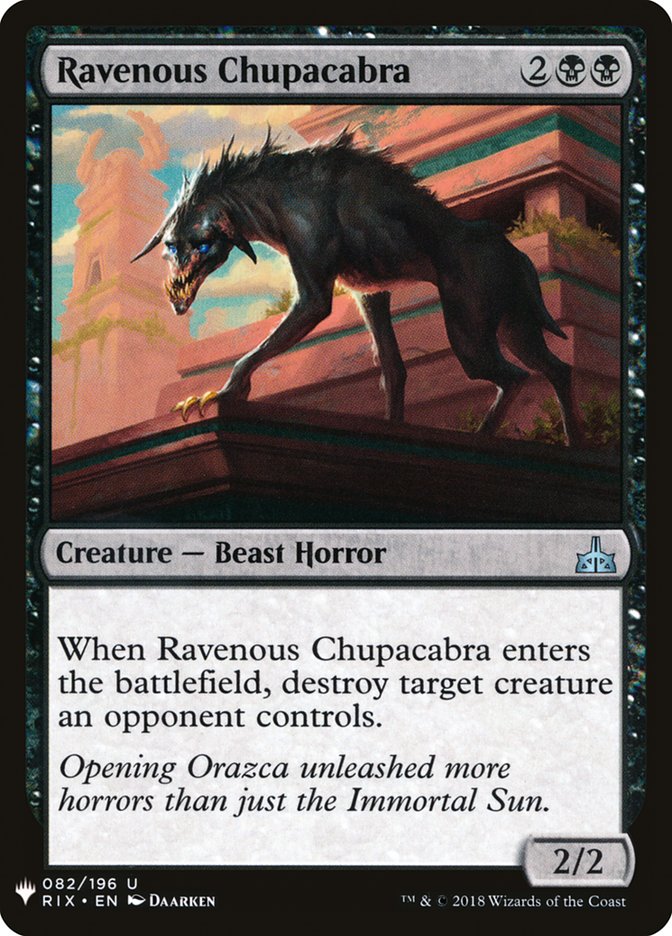 Ravenous Chupacabra [Mystery Booster] | Nerdhalla Games