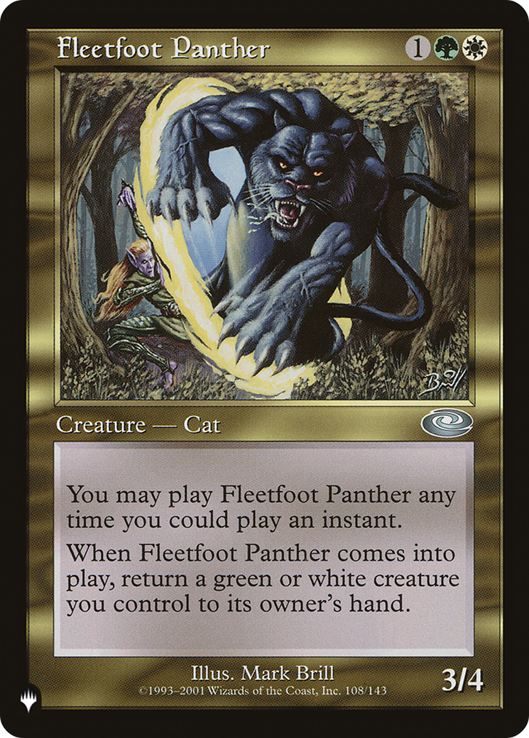 Fleetfoot Panther [The List] | Nerdhalla Games