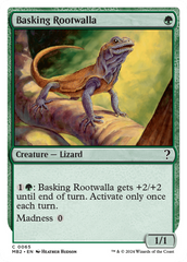 Basking Rootwalla (White Border) [Mystery Booster 2] | Nerdhalla Games