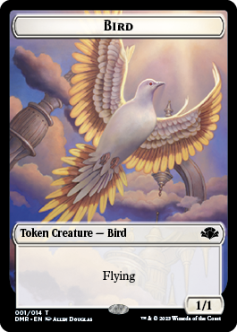 Zombie // Bird Double-Sided Token [Dominaria Remastered Tokens] | Nerdhalla Games