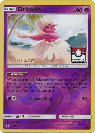 Oricorio (55/145) (League Promo 3rd Place) [Sun & Moon: Guardians Rising] | Nerdhalla Games