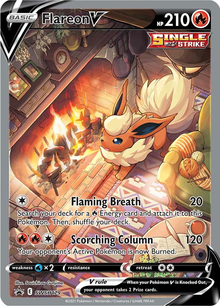 Flareon V (SWSH179) [Sword & Shield: Black Star Promos] | Nerdhalla Games