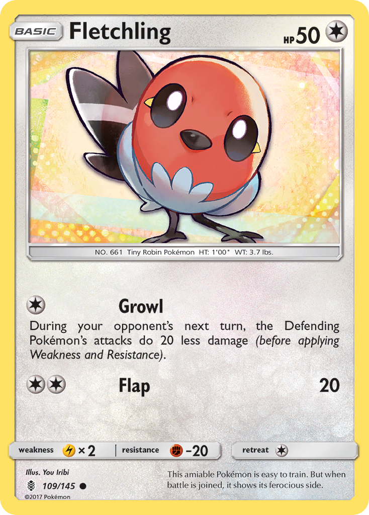 Fletchling (109/145) [Sun & Moon: Guardians Rising] | Nerdhalla Games