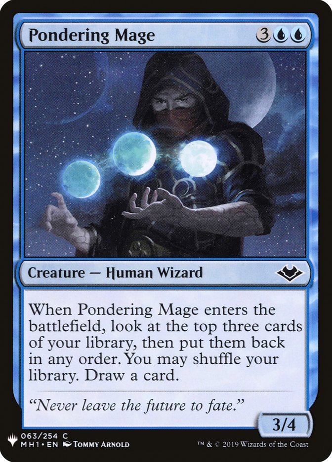 Pondering Mage [Mystery Booster] | Nerdhalla Games