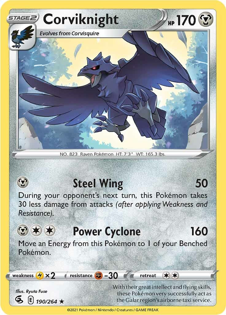 Corviknight (190/264) [Sword & Shield: Fusion Strike] | Nerdhalla Games