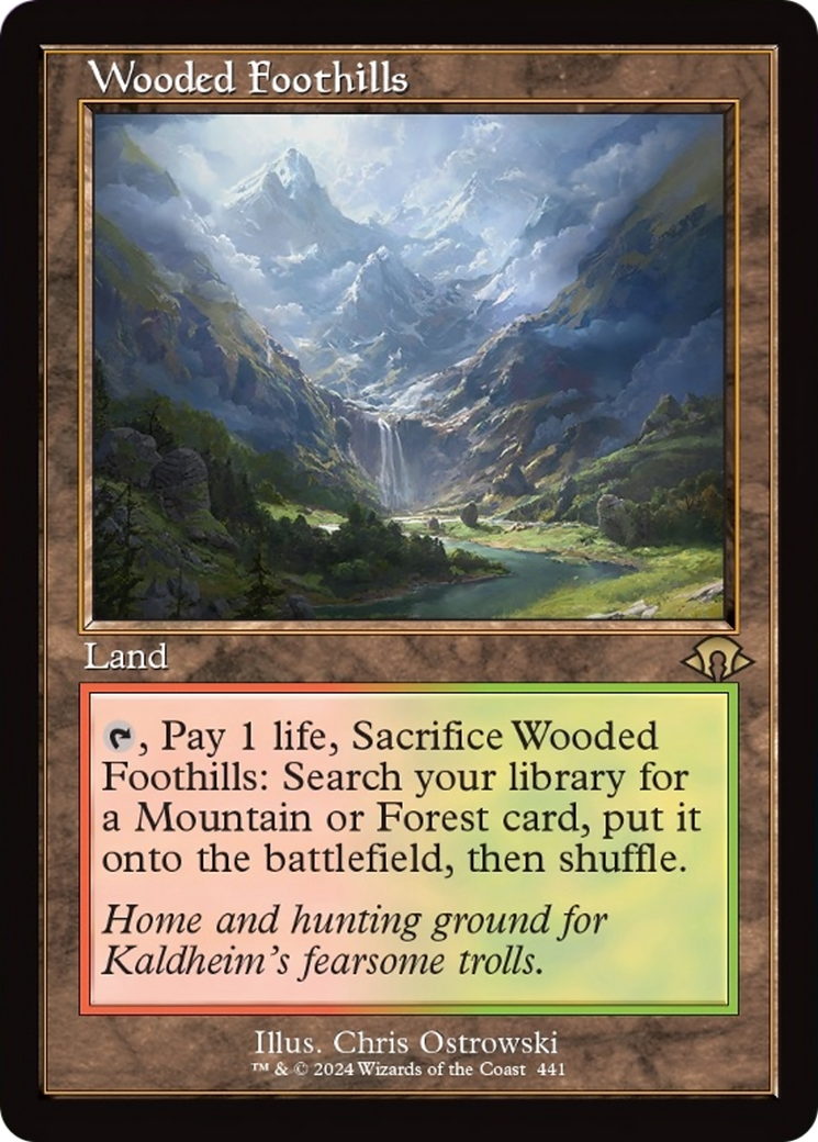 Wooded Foothills (Retro) [Modern Horizons 3] | Nerdhalla Games