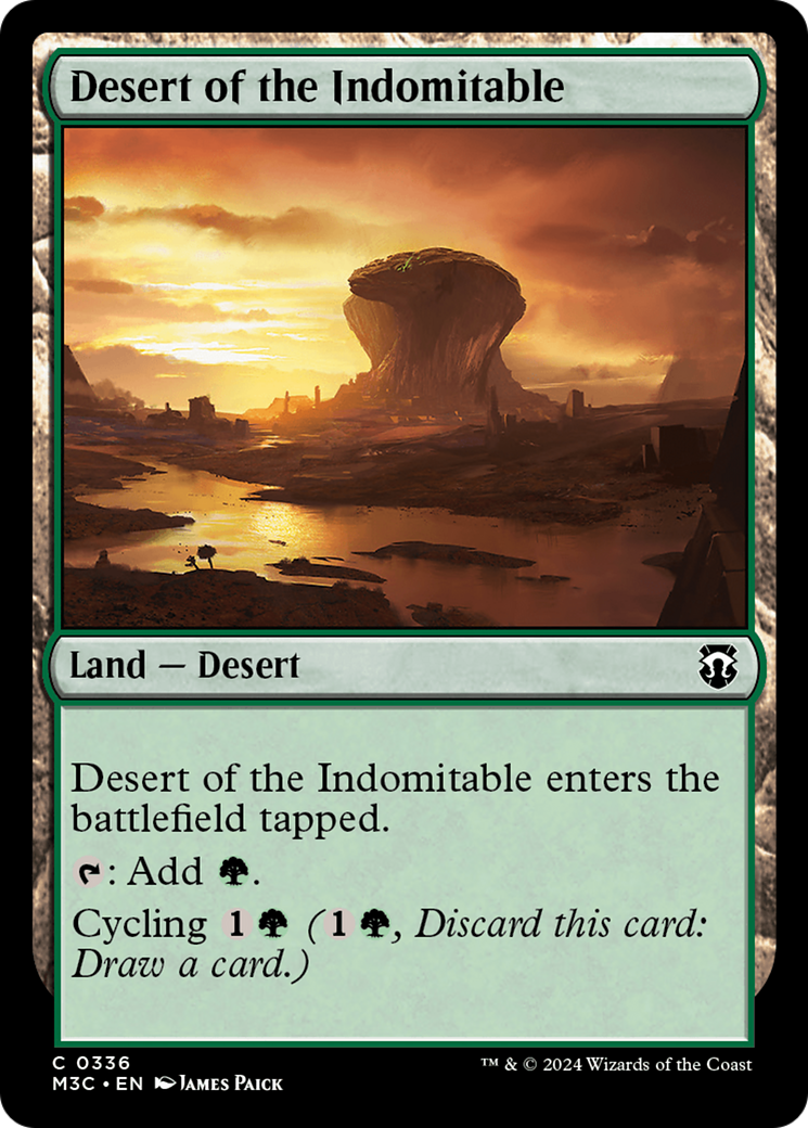 Desert of the Indomitable (Ripple Foil) [Modern Horizons 3 Commander] | Nerdhalla Games