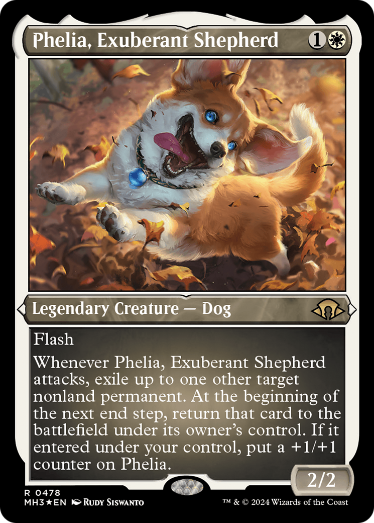 Phelia, Exuberant Shepherd (Foil Etched) [Modern Horizons 3] | Nerdhalla Games