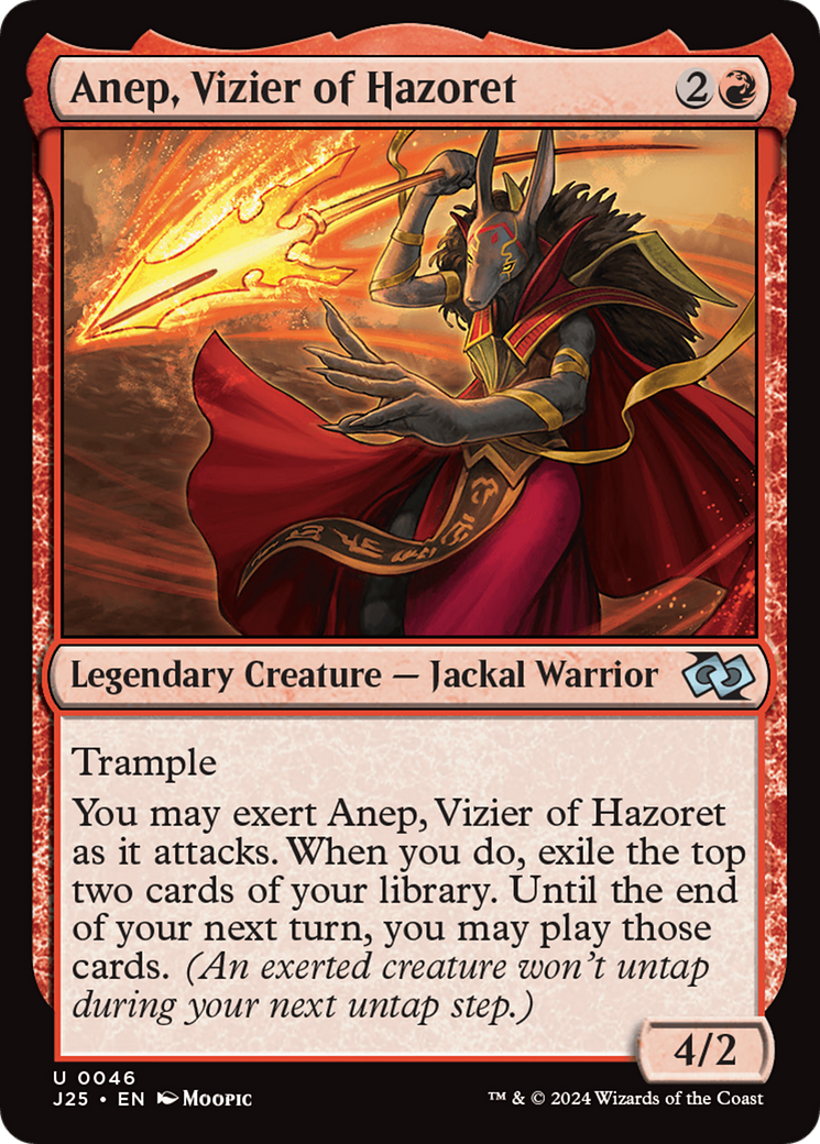 Anep, Vizier of Hazoret (Anime) [Foundations Jumpstart] | Nerdhalla Games