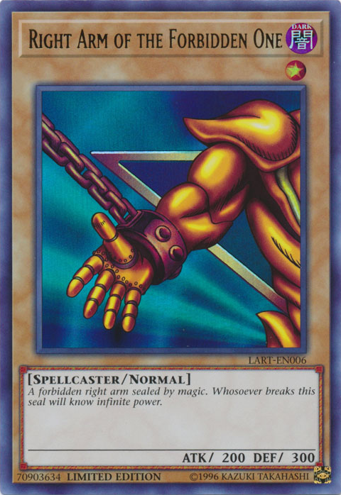 Right Arm of the Forbidden One [LART-EN006] Ultra Rare | Nerdhalla Games